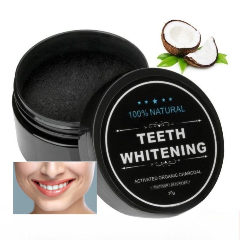 Teeth Whitening Near Me - 1 ボックス活性炭歯ホワイトニングパウダー、木炭歯クリーニングパウダー、ココナッツシェル活性炭パウダークラシック