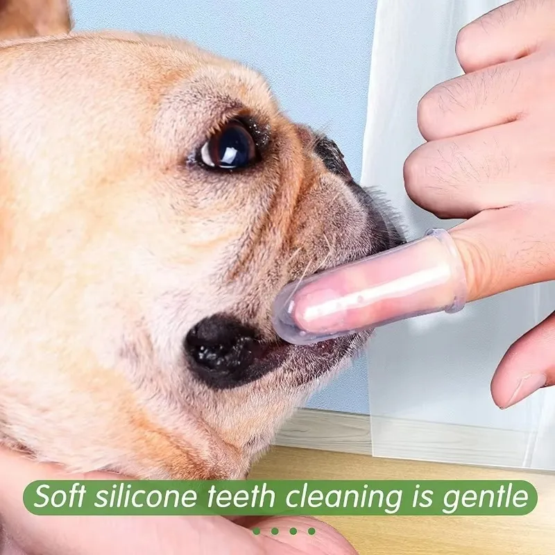 超ソフトペットフィンガー歯ブラシ テディドッグブラシ 口臭  - Teeth Whitening Mouthwash のレビューと価格