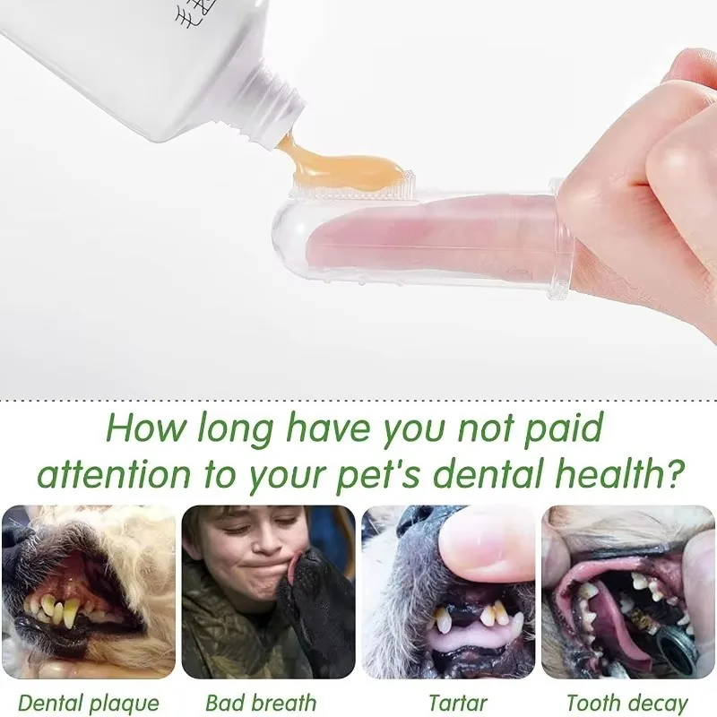 超ソフトペットフィンガー歯ブラシ テディドッグブラシ 口臭  - Teeth Whitening Mouthwash のレビューと価格