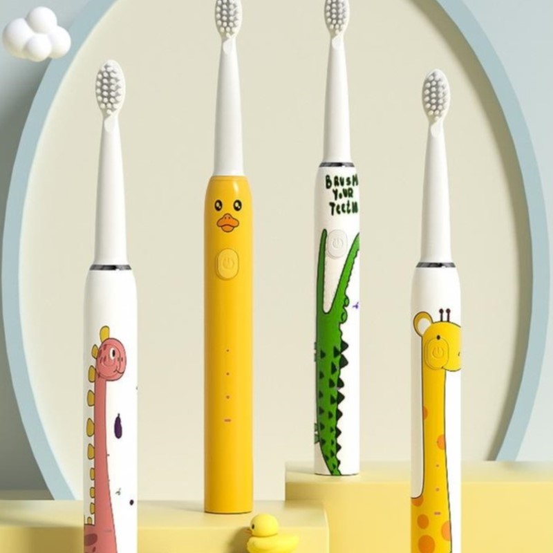 子供用電動歯ブラシ、超音波振動、柔らかいブラシ、IPX7防水 - Teeth Whitening Kit のレビューと価格