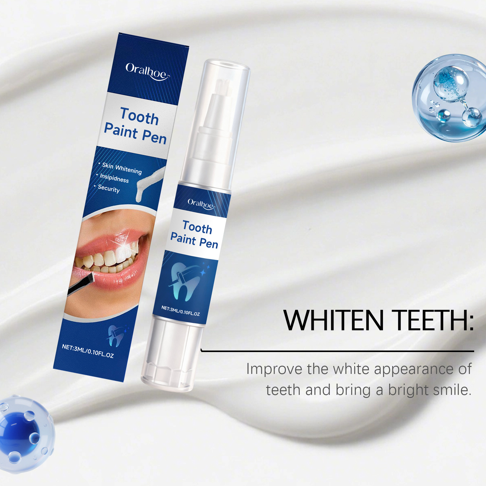 ORALHOE 歯のホワイトニングペン。口臭を除去し、歯の黄 - Teeth Whitening Pens のレビューと価格