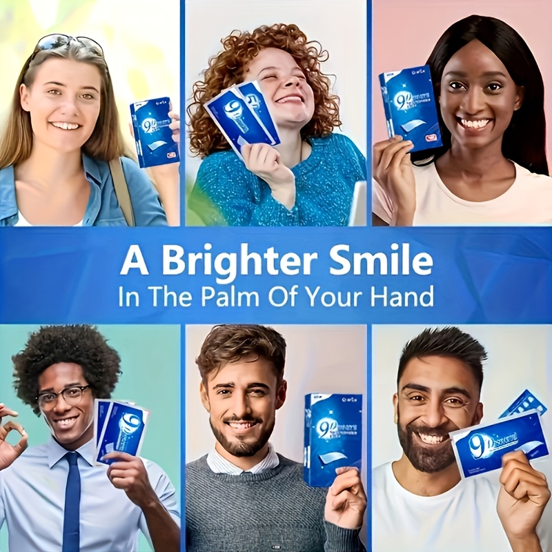 1箱（14枚入り）9D歯のホワイトニングジェルストリップ、デ - Teeth Whitening Near Me のレビューと価格