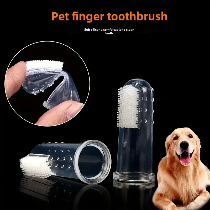 柔らかいシリコン製のペット用指歯ブラシ。テディベア犬用。口臭 - Teeth Whitening Mouthwash のレビューと価格